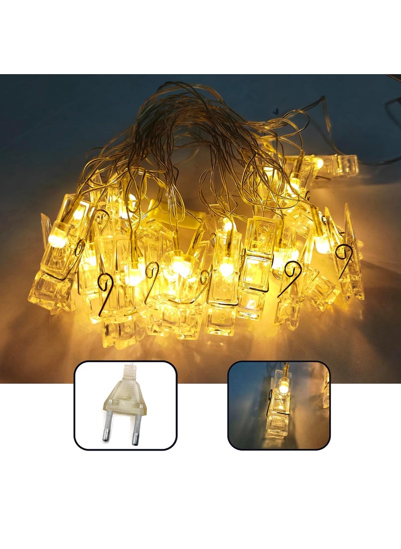 Nexaprint Personalized Retro 20 Photo Prints 4X5 Inch Size Upload Your Photo with Text Emojis LED String Included Your Beautiful Moments Party Decoration Gift for Every Occasion