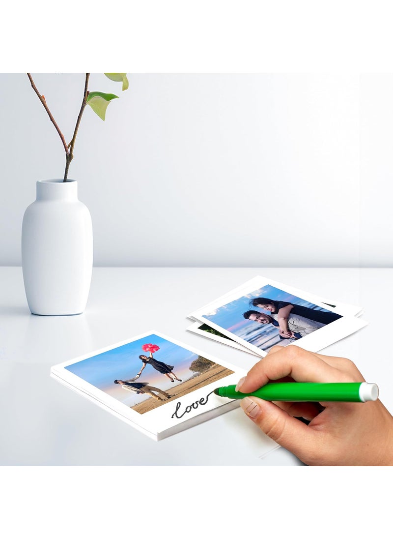 Nexaprint Personalized Retro 20 Photo Prints 4X5 Inch Size Upload Your Photo with Text Emojis LED String Included Your Beautiful Moments Party Decoration Gift for Every Occasion