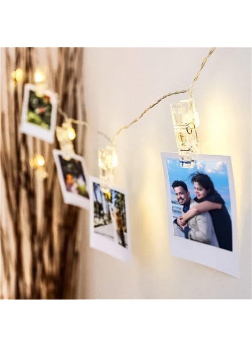 Nexaprint Personalized Retro 20 Photo Prints 4X5 Inch Size Upload Your Photo with Text Emojis LED String Included Your Beautiful Moments Party Decoration Gift for Every Occasion