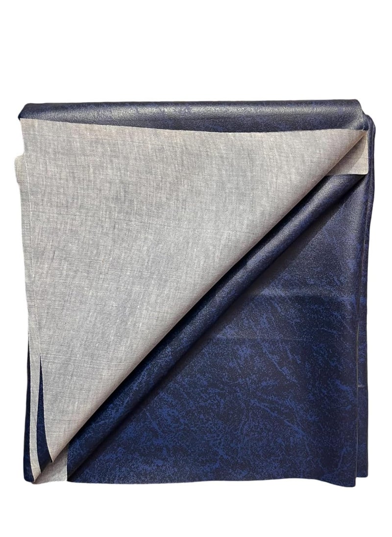 Baby Rexine Sheet for Bed Crib Waterproof Large 140X100CM Navy Blue