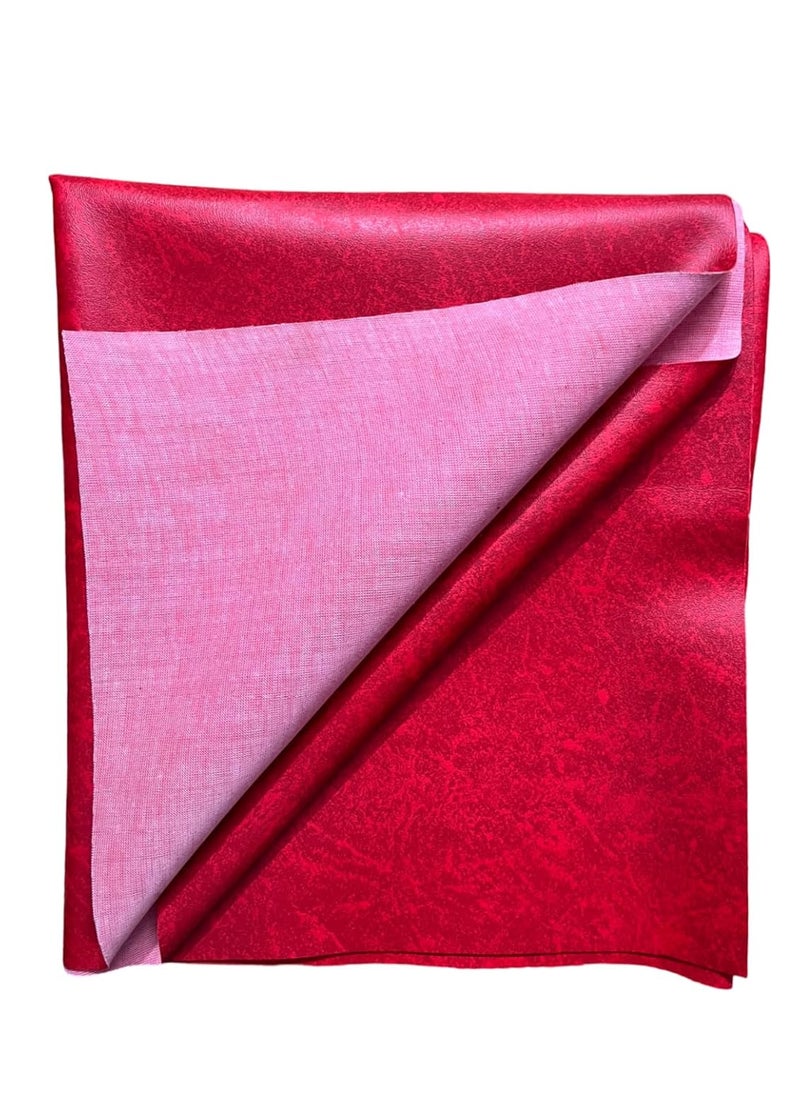 Baby Rexine Sheet for Bed Crib Waterproof Large 140X100CM RED