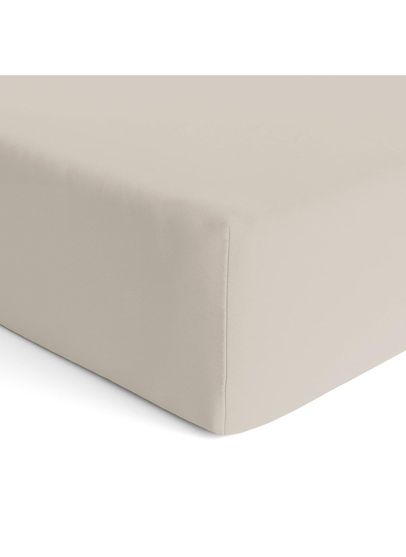 Organic Cotton Elastic Fitted Bed Sheet for Baby Crib Mattress 48x24 by The White Cradle Super Soft Smooth Muslin Fabric for Infants Newborns Babies Toddlers Grey