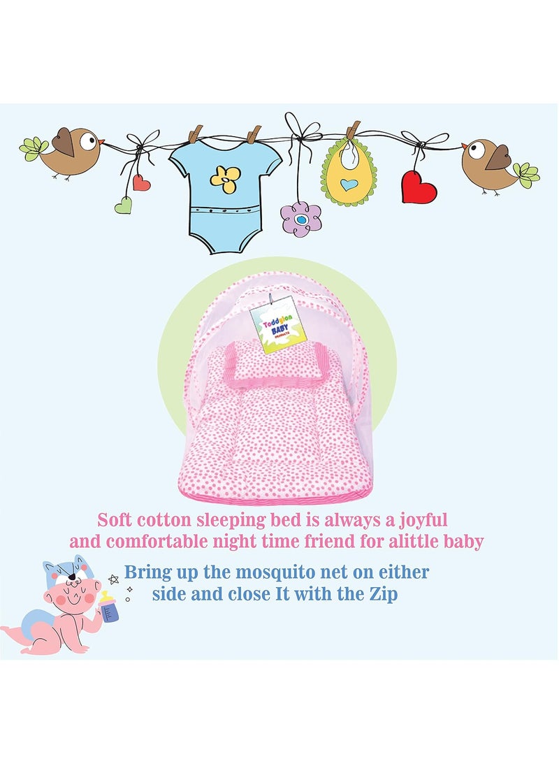 Toddylon Baby Bed New Born Baby Bedding Set Mattress Mosquito Net Insect Protector Baby Beds Infants Sleeping Bag Essentials 06 Months