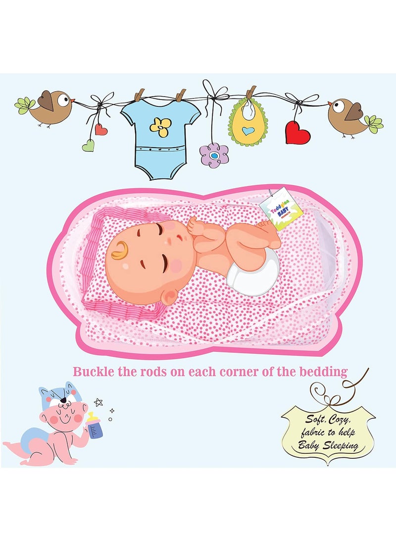 Toddylon Baby Bed New Born Baby Bedding Set Mattress Mosquito Net Insect Protector Baby Beds Infants Sleeping Bag Essentials 06 Months