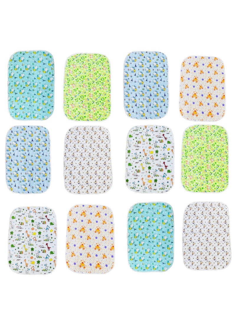 Infantbond Waterproof Baby Bed Massager Bed Dry Sheets Mattress Protector 03 Months Pack of 12 44CM50CM