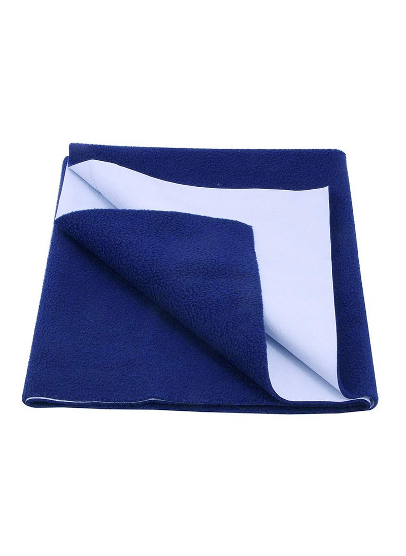 Dream King Waterproof Quick Dry Sheet for Baby Bed Pad AntiPiling Fleece Extra Absorbent Washable Matress Protector Baby Bed Protector Size Large 140X100 Cm Royal Blue