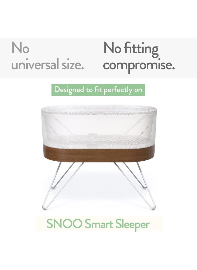 Joey + Joan Bassinet Fitted Sheets Compatible with SNOO Happiest Baby Oval Bassinet – Snuggly Soft 100% Jersey Cotton – Mustard Yellow Burnt Orange – 2 Pack