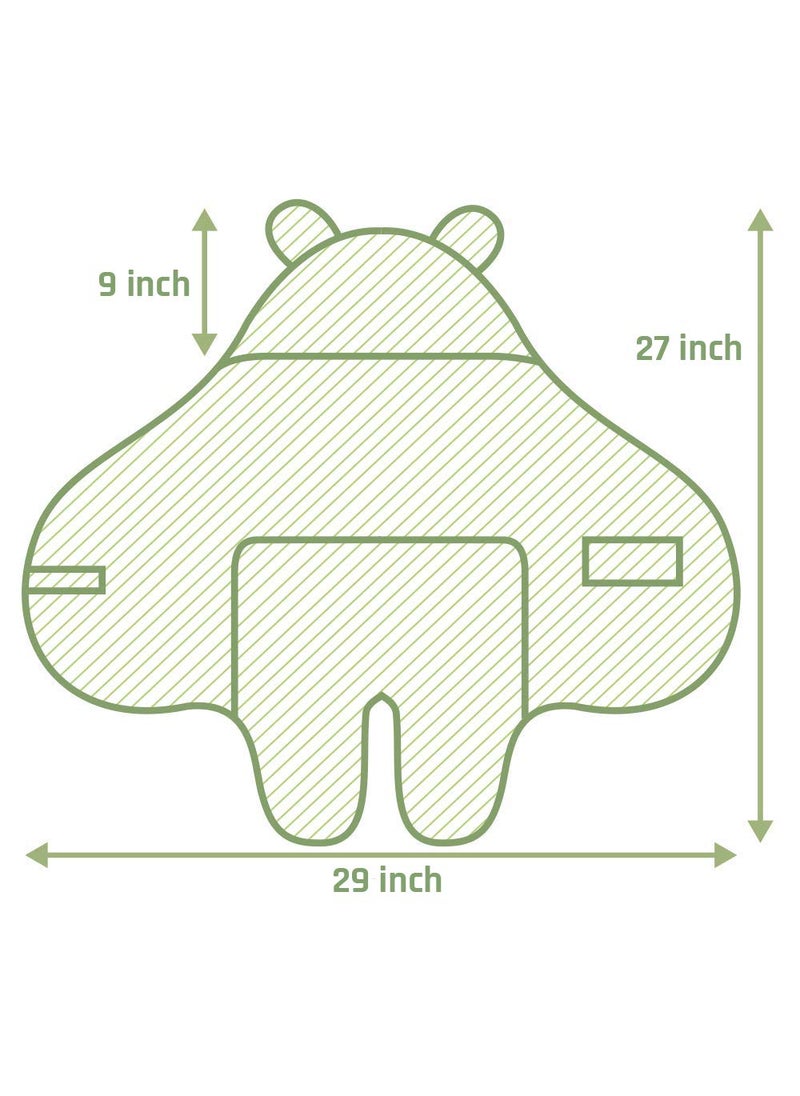 Oscar Home Hooded Supersoft Swaddle Wrapper Cum Baby Blanket Safety Sleeping Bag for New Born Babies Pack of 2