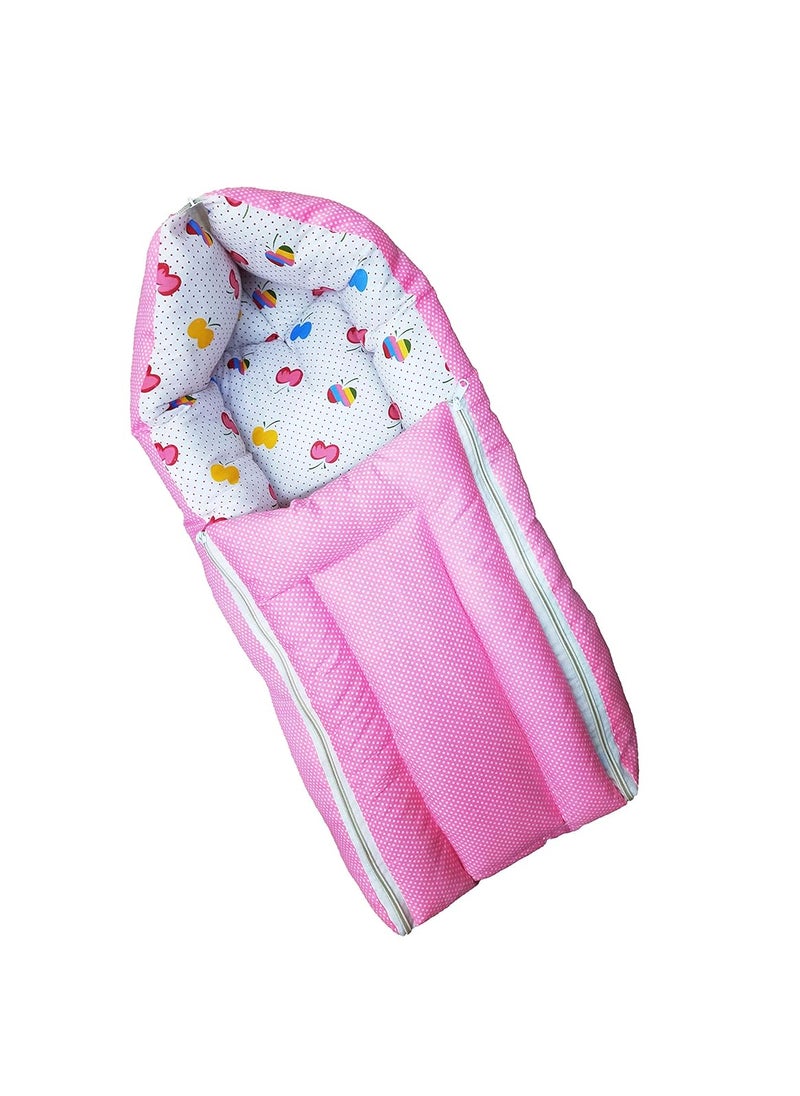 MOM SON 2 in 1 Babys Sleeping and Carry Bag 06 Months Baby Pink