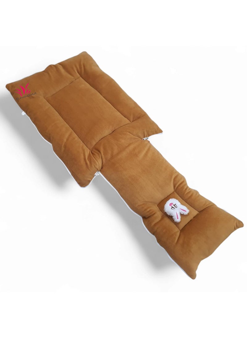 FinchGold Baby Sleeping Bag For 06 Months Brown Velvet