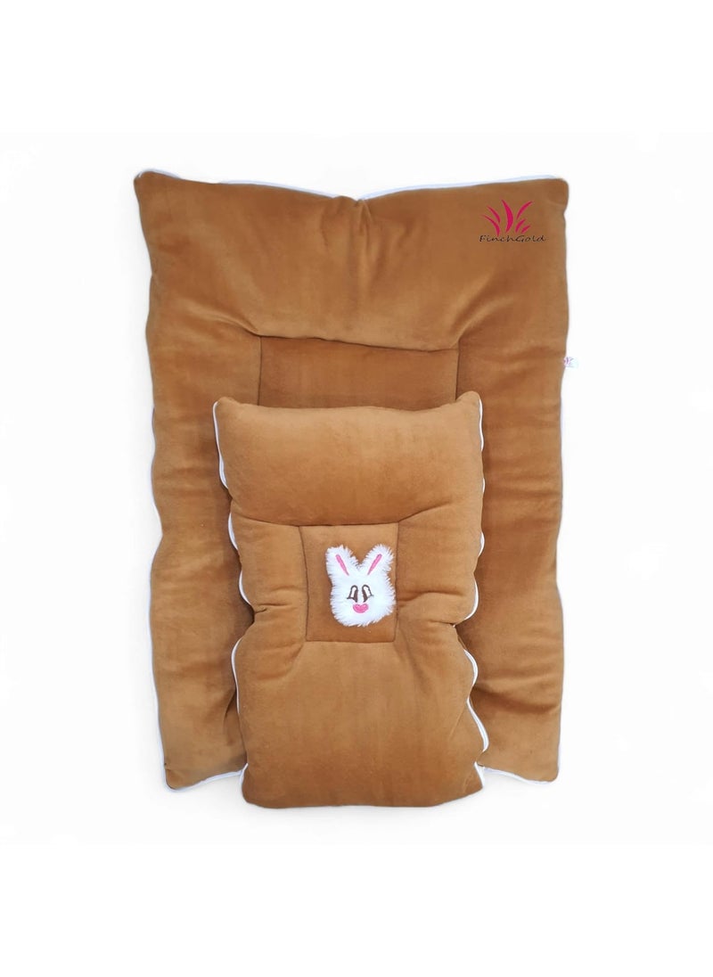 FinchGold Baby Sleeping Bag For 06 Months Brown Velvet