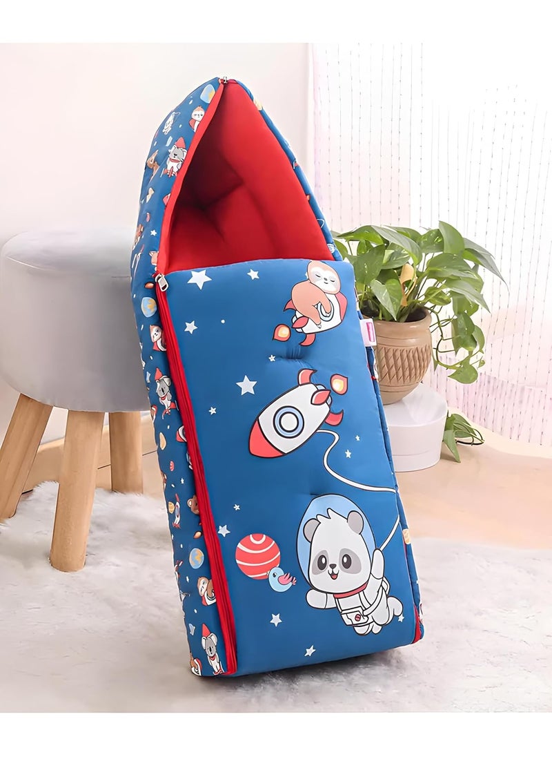 3 in 1 Baby Sleeping Bag Carry Nest Cotton Bedding Set for Infants New Born Baby PortableTravel Skin Friendly RED