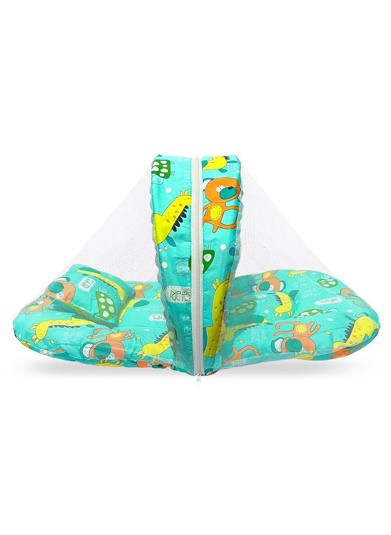 MOM SON New Born Baby Mosquito Net Baby Sleeping Bag Baby Mattress with NetBaby Combo Gift Set for 06 Months Pack of 2
