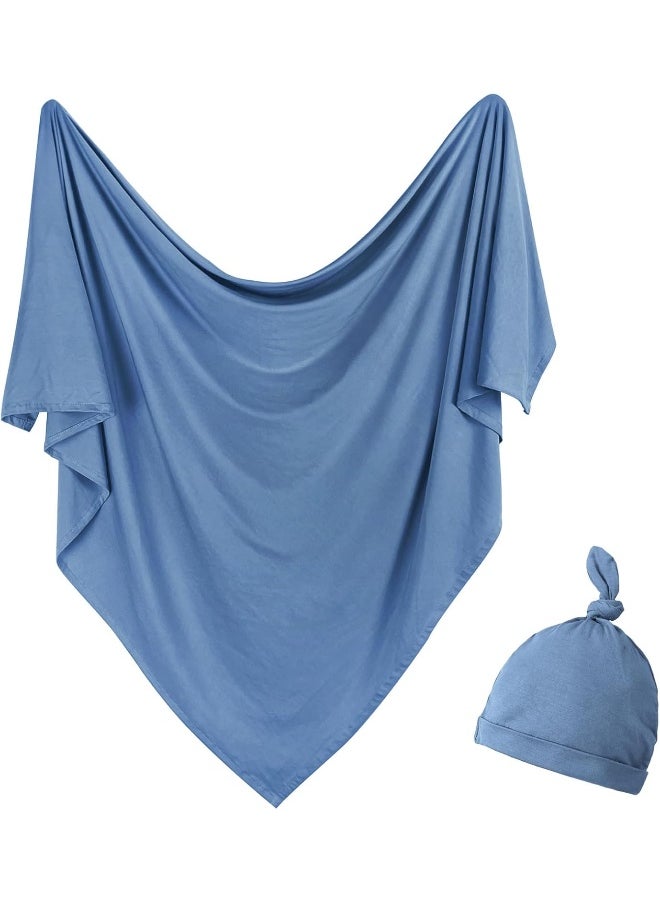OWLOWLA Newborn Swaddle Set Stretch Wrap Swaddle Receiving Blanket for Baby Boy Girl