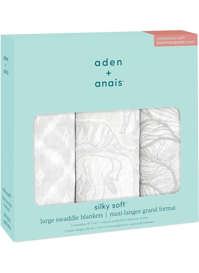 Aden + Anais - Silky Large Swaddles Pack of 3 - Culture Club