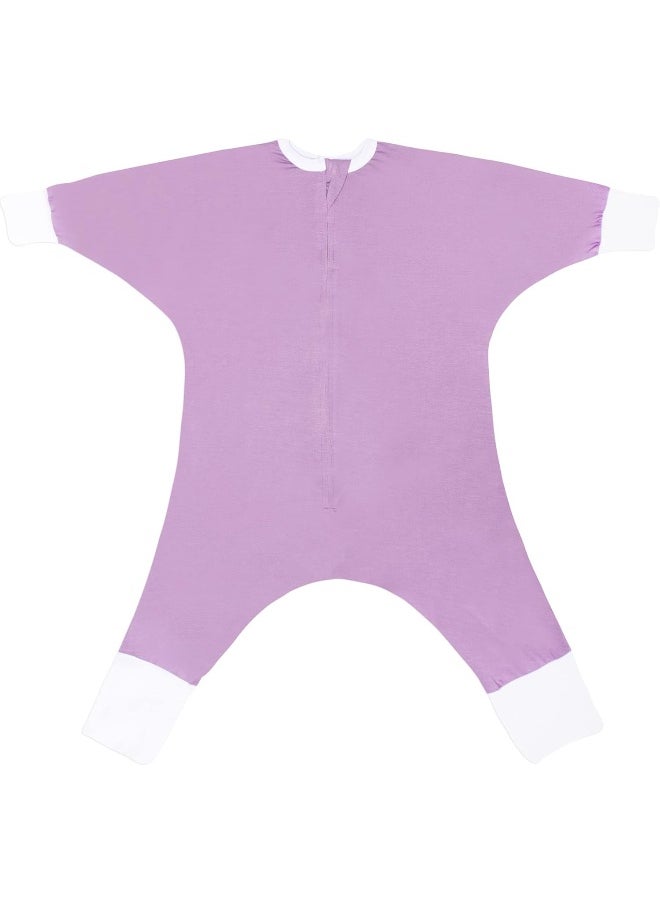 SleepingBaby - Flying Squirrel Wearable Blanket with No-Slip Cuffs for Toddlers - Comfortable Sleepwear - Lavender - 4-5T