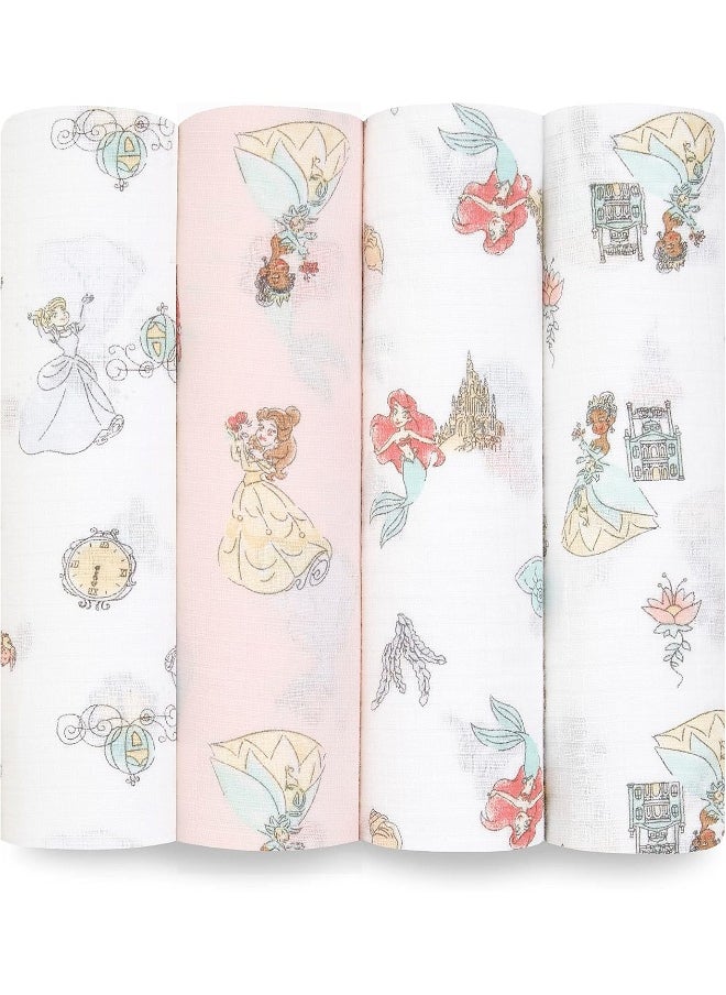 aden + anais essentials Princess Swaddle Blanket - Pack of 4