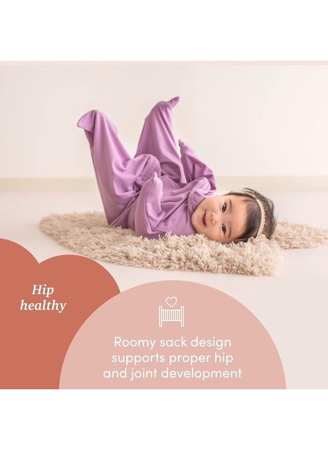 SleepingBaby Poly Zipadee-Zip Swaddle Transition Baby Swaddle Solid Girlet with Zipper, Cozy Baby Sleep Sack Wrap