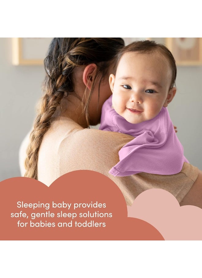 SleepingBaby Poly Zipadee-Zip Swaddle Transition Baby Swaddle Solid Girlet with Zipper, Cozy Baby Sleep Sack Wrap