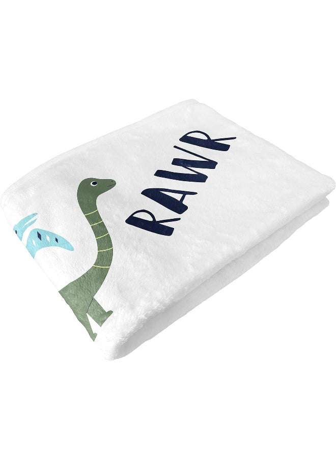 Sweet Jojo Designs Mod Dino Boy Milestone Blanket Monthly Newborn First Year Growth Mat Baby Shower Memory Keepsake Gift Picture