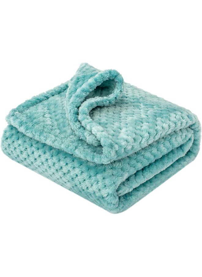 Soft Warm Cozy Coral Fleece Toddler, Infant or Newborn Receiving Blanket for Crib, Stroller, Travel, Decorative