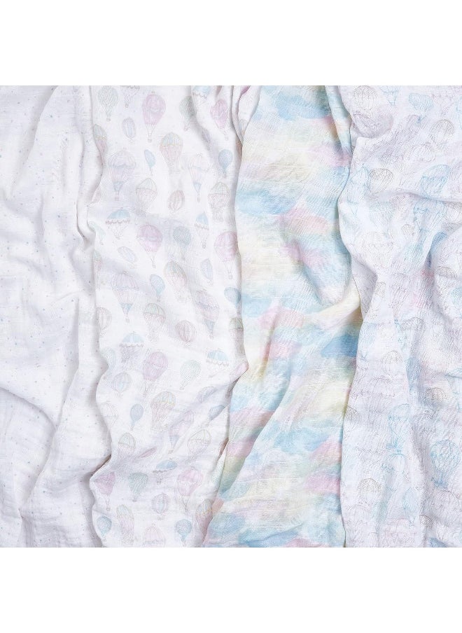 aden + anais above the clouds Swaddle Blanket - Pack of 4