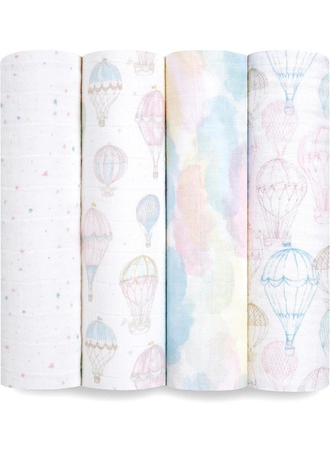aden + anais above the clouds Swaddle Blanket - Pack of 4