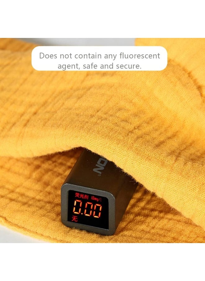 PEIPEIWU Organic Cotton Muslin Lovey Blanket, Organic Cotton Muslin Bunny Security Blanket Soft & Breathable Lovie Baby Gifts for Boys and Girls