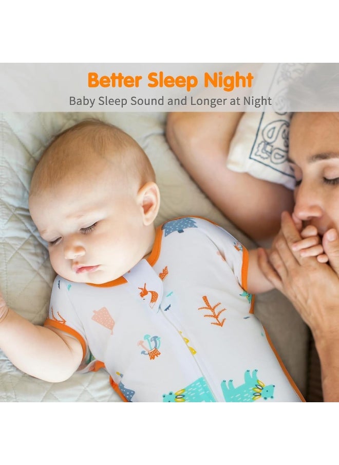 Transition Swaddle 6-9 Months, Baby Sleep Sack Arms up Swaddle 2-Way Zipper 100% Cotton Arms in/out, 0.8 Tog Newborn Sleep Sack Baby Swaddle for Boy Girl, 2-Pack Baby Transitional Swaddle Sack (Large)