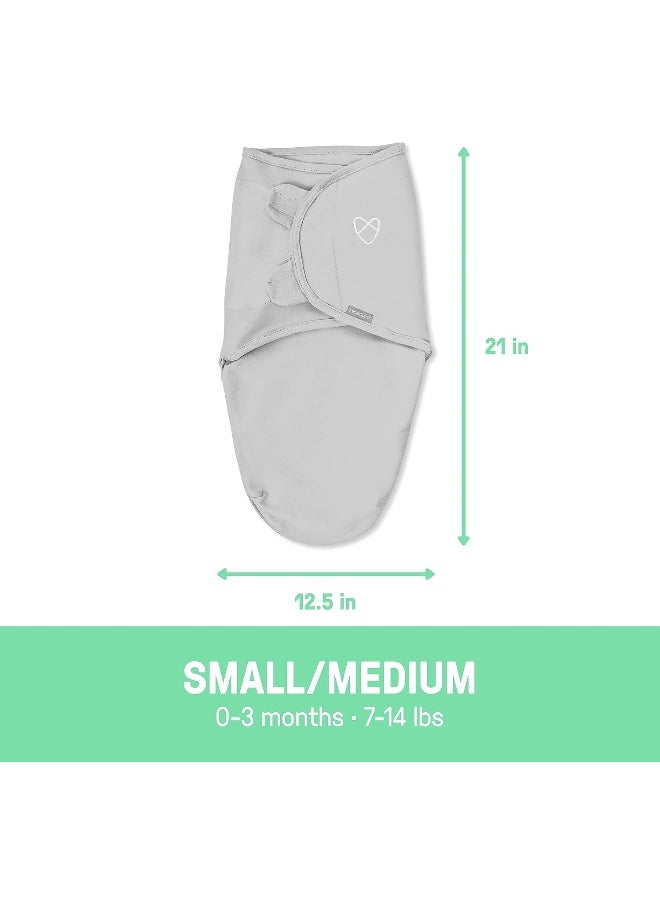 SwaddleMe by Ingenuity Original Swaddle - Size Small/Medium, 0-3 Months, 3-Pack (Lil Wild One)