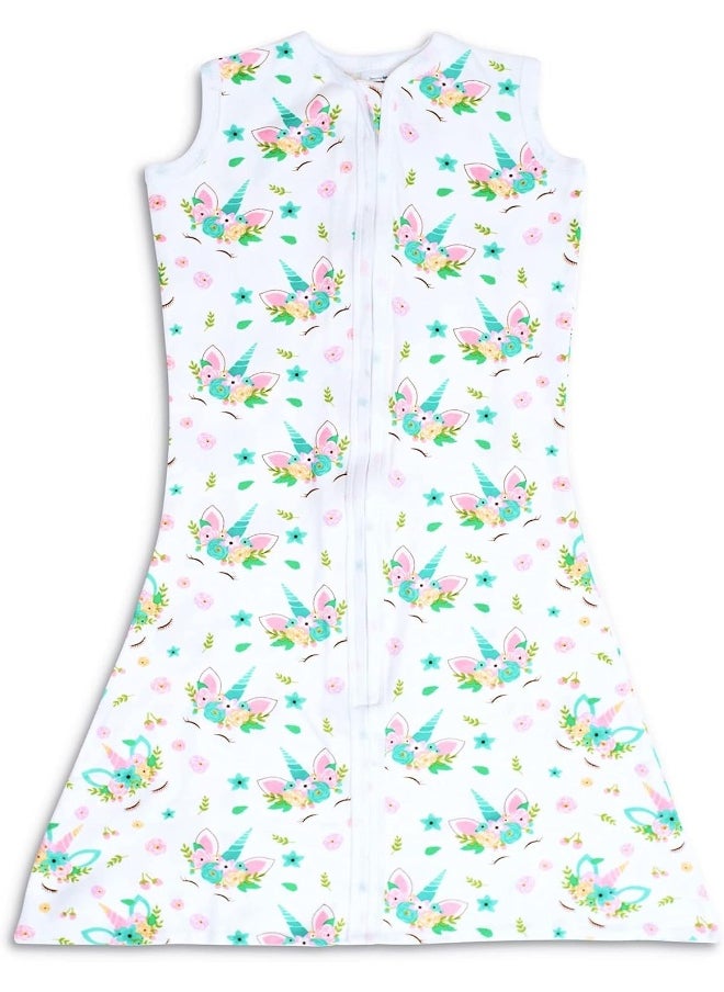 SleepingBaby Zippy Freedom Baby Wearable Blanket - New Unicorn - Medium (6-12 Month)