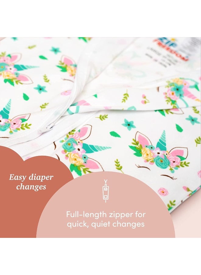 SleepingBaby Zippy Freedom Baby Wearable Blanket - New Unicorn - Medium (6-12 Month)