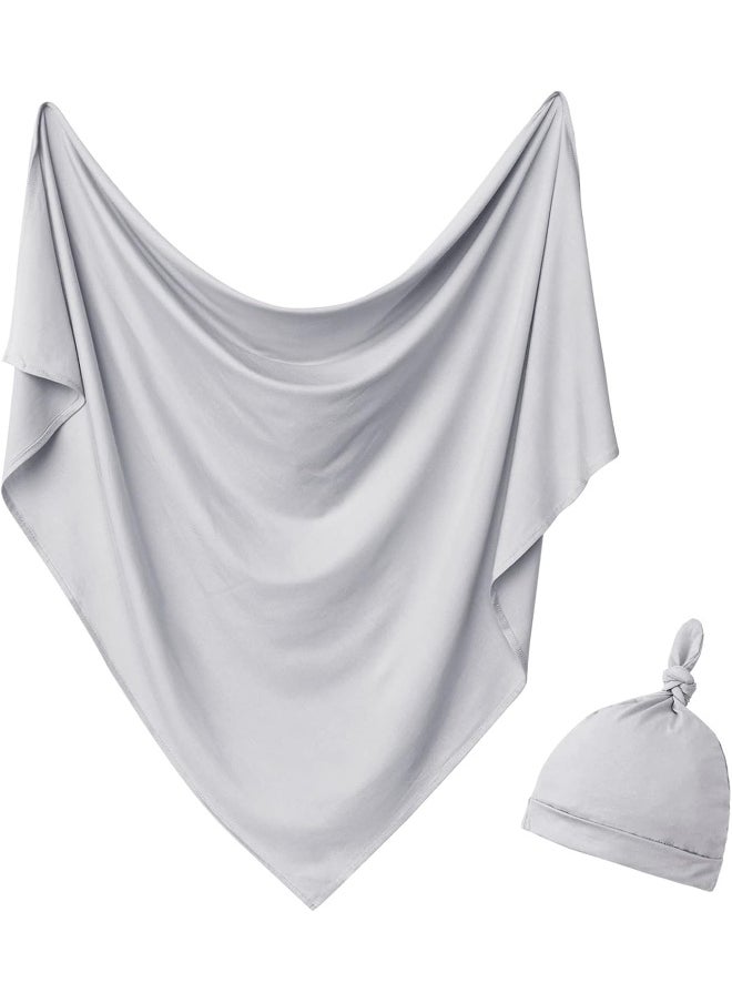 OWLOWLA Newborn Swaddle Set Stretch Wrap Swaddle Receiving Blanket for Baby Boy Girl