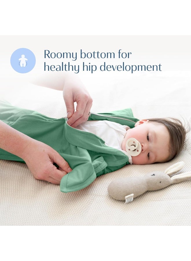 SleepingBaby Zipadee-Zip Transitional Swaddle Sack - Roomy Zipper Swaddle for Easy Diaper Changes and Proper Hip Development