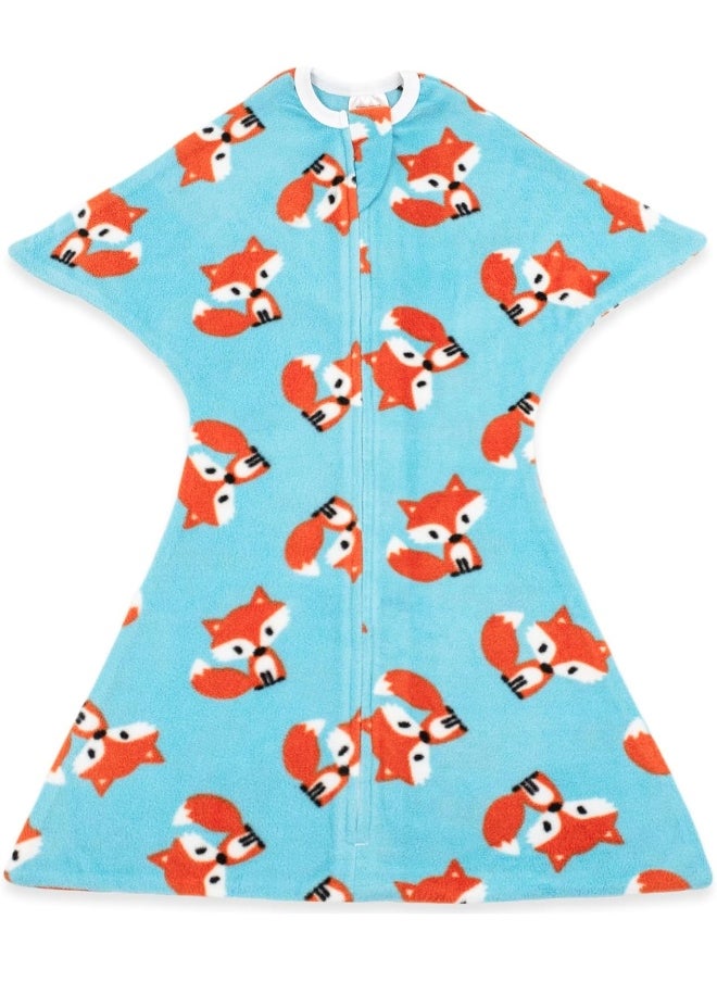 SleepingBaby Zipadee-Zip Transition Swaddle - Fleece Baby Sleep Sack with Zipper