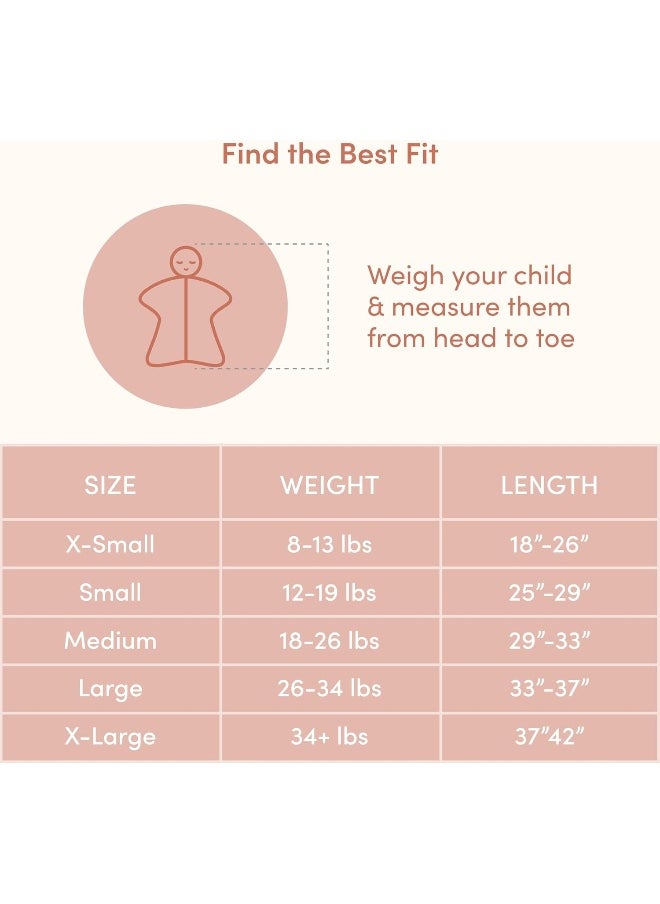 SleepingBaby Zipadee-Zip Transition Swaddle - Fleece Baby Sleep Sack with Zipper