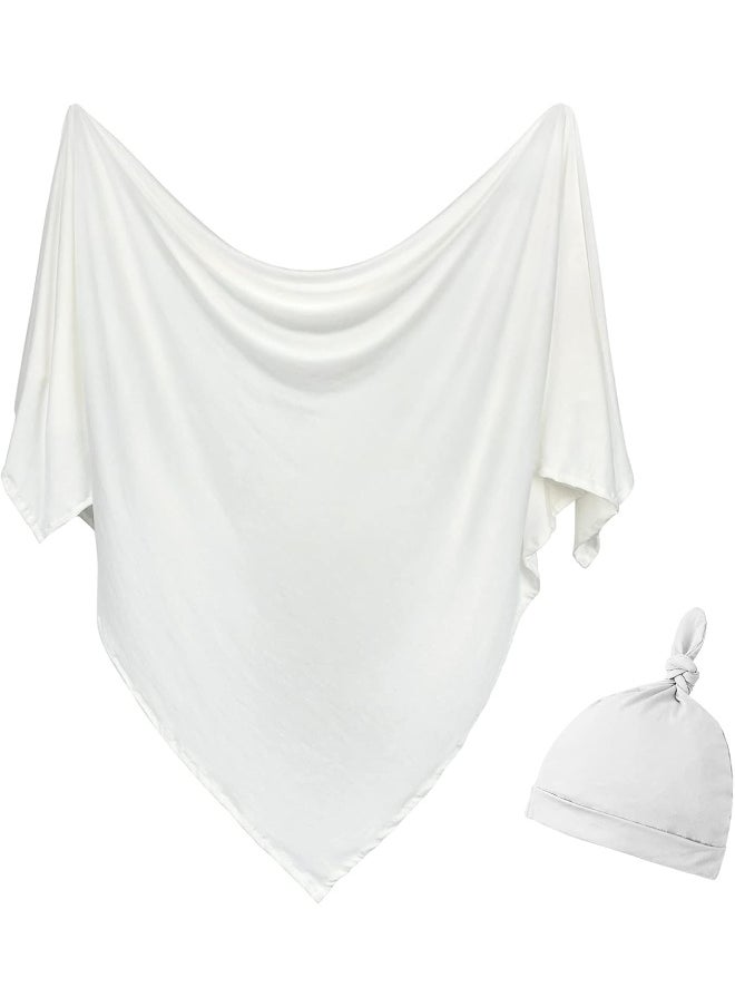 OWLOWLA Newborn Swaddle Set Stretch Wrap Swaddle Receiving Blanket for Baby Boy Girl
