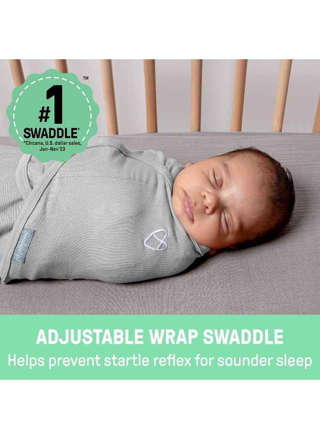 SwaddleMe by Ingenuity Original Swaddle - Size Small/Medium, 0-3 Months, 3-Pack (Ladybug Picnic)