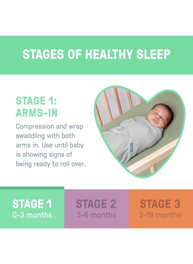 SwaddleMe by Ingenuity Original Swaddle - Size Small/Medium, 0-3 Months, 3-Pack (Ladybug Picnic)