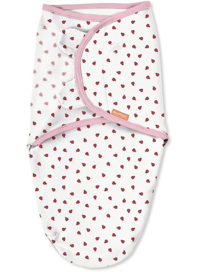 SwaddleMe by Ingenuity Original Swaddle - Size Small/Medium, 0-3 Months, 3-Pack (Ladybug Picnic)