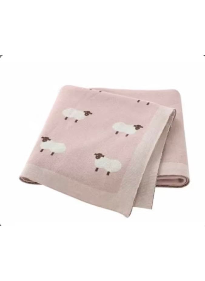 Cuddles Chaos 100 Cotton Blankets for Babies Toddlers Soft Cozy Blanket for Babies Quilts for New Born Baby Boy Girl Pink Sheep