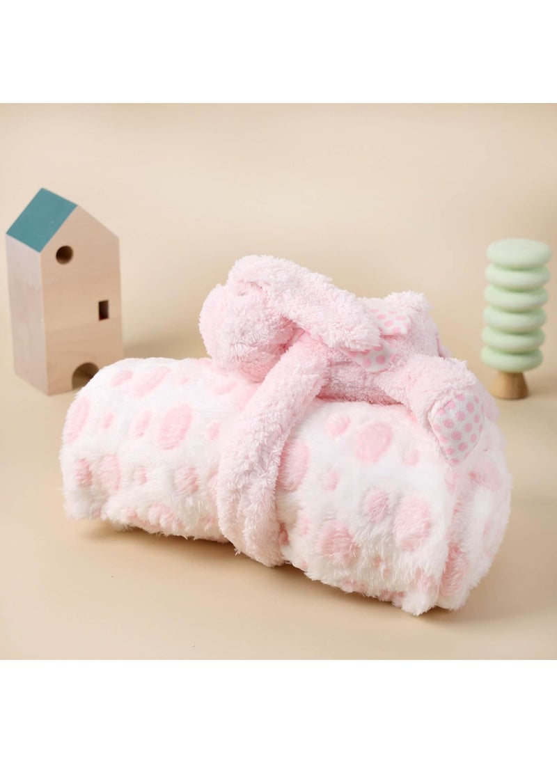 KICKS CRAWL Cute Bunny Toy Blanket