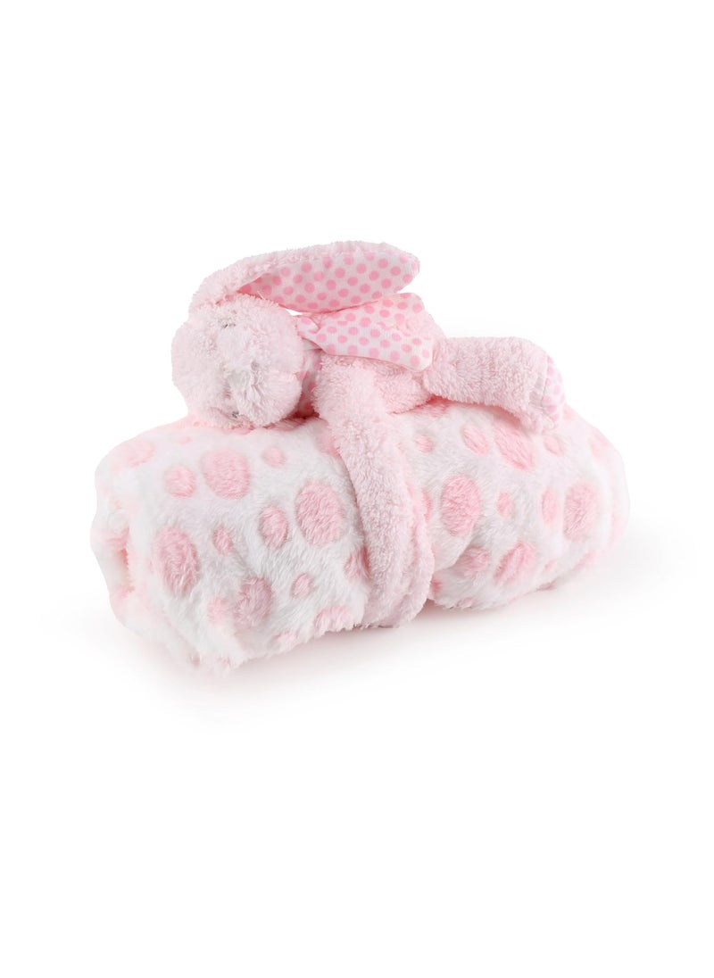 KICKS CRAWL Cute Bunny Toy Blanket