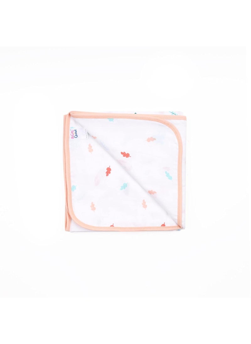 Kicks Crawl Pink Bunnies Organic Reversible Blanket