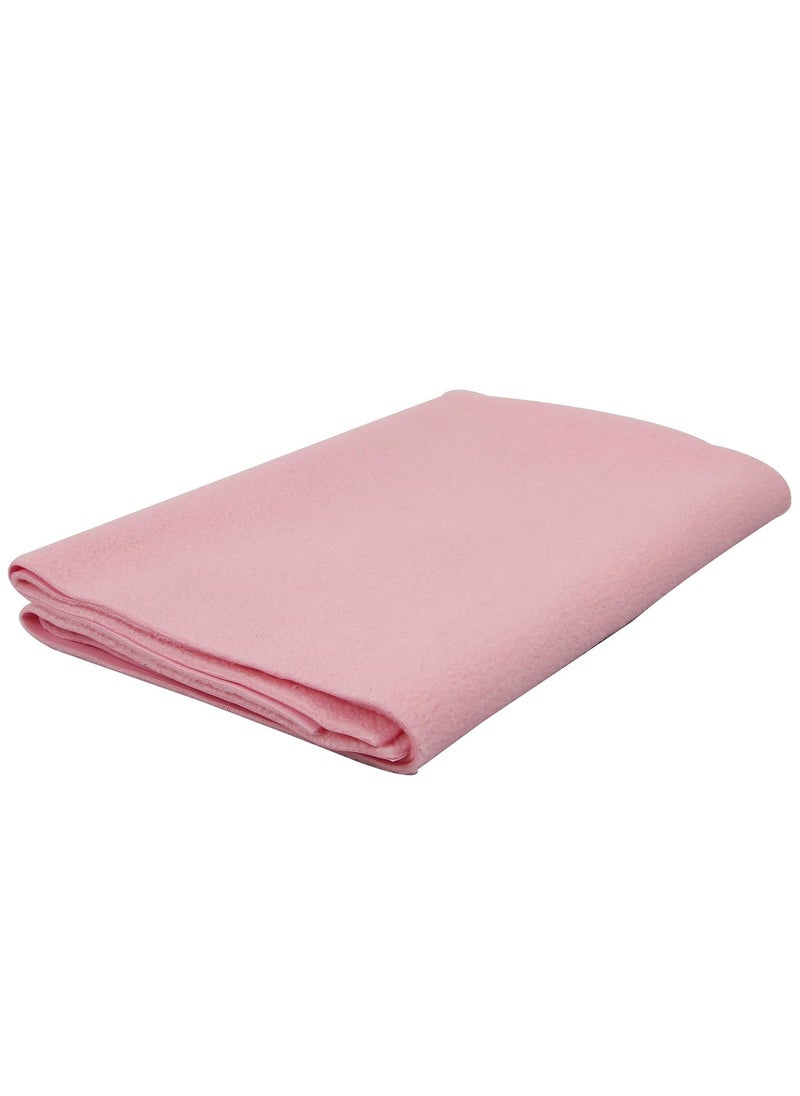 ANGAAKAR CLOTHINGS Instadry AntiPiling Fleece Extra Absorbent Quick Dry Waterproof Baby Sheet for Newborn Babies Baby Bed Mattress Protector Dry Sheet1 Baby Pink Extra_Large 140cm X 200cm