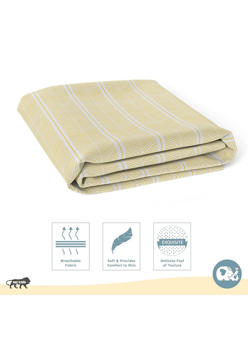 Sadora Baby Fitted Bedsheet for Baby CotsCribs Bed Sheet for Newborn Baby Crib MattressSoft Printed Breathable Cotton Satin 120cm x 60 cm Aztec Elastic Sheet