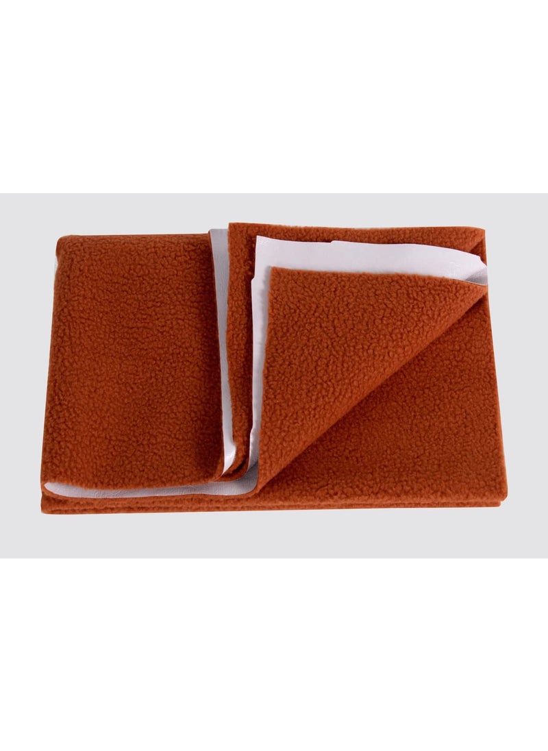 The Furnishing Tree Waterproof Cotton Baby Dry Sheet Bed Protector Sheet Small Toddler Size LxW 39x56 in inches Brown