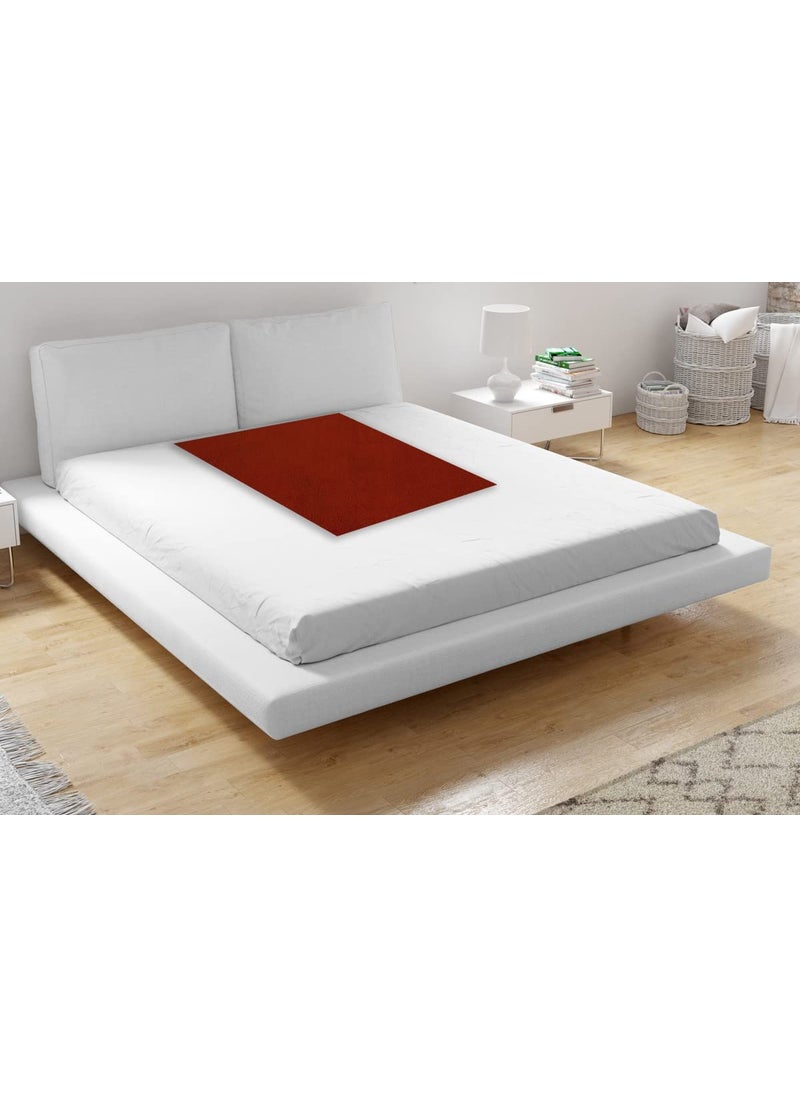 The Furnishing Tree Waterproof Cotton Baby Dry Sheet Bed Protector Sheet Small Toddler Size LxW 39x56 in inches Brown