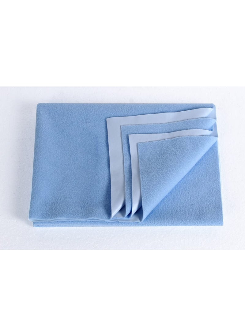The Furnishing Tree Waterproof Cotton Baby Dry Sheet Bed Protector Sheet Small Toddler Size LxW 39x56 in inches Sky Blue