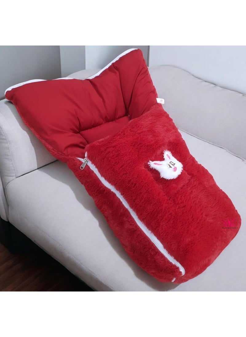 Baby BedSleeping BagCarry NestCotton Baby Bedding for New BornInfantPortable BassinetUnisex Baby Sleeping Bed0M Red Pure